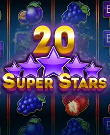 20 Super Stars slot game at Nika Casino – colorful online slots with big wins